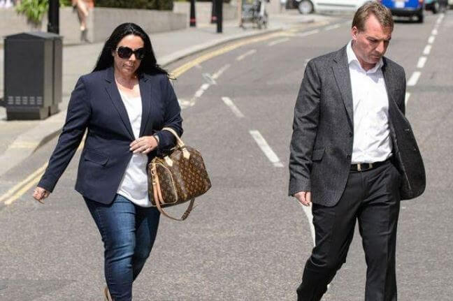 Susan Rodgers with her ex-husband, Brendan Rodgers.